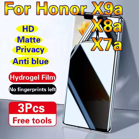 HonorX9a Privacy Screen Protector For Huawei Honor X8a Matte Hydrogel Film Honorx9 X7a X8 HD Blue An