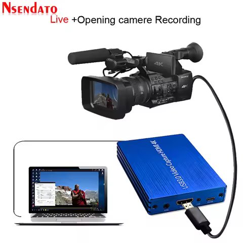 4K HDMI To USB3.0 Video Capture Card Dongle 1080P 60fps HD USB Video Recorder Game Grabber For OBS C