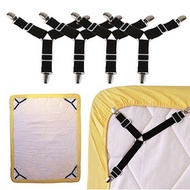 4 Pcs Bedsheet Clip Holder Elastic Grippers Buckle Strap Bedside Hold Klip Cadar Tilam Pemegang Cada