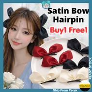 AIDA 2pcs Ribbon Big Bow Tie Hair Clip Hairpin Headdress Korean Side Clip Girl Ins Christmas Hallowe