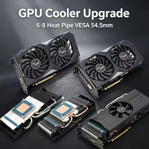 Custom Reference GPU Cooler Upgrade – 6-8 Heat Pipe Ready, VESA 54.5mm Hole Spacing, For RTX 30-Seri