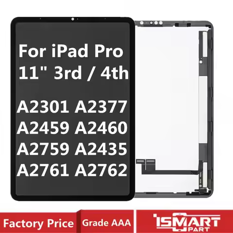 For iPad Pro 11" 3rd 4th Gen LCD Replacement A2301 A2377 A2459 A2460 A2759 A2435 A2761 A2762 Display
