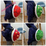 AUGUSTINA Turtle School Bag, Super Koopa Turtle Shell Plush Backpack, Boys Gift Green Bowser 30cm Pl