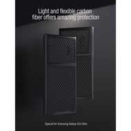 [SG] S23 / Plus / + / S22 /Ultra 5G - Nillkin Carbon Fiber Full Coverage Shock Resistant Case Black Casing Texture Matte