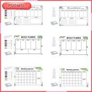 [pugwsl] Acrylic Dry Erase Board Planner Board College Supplies Reusable Weekly Planning Board for R