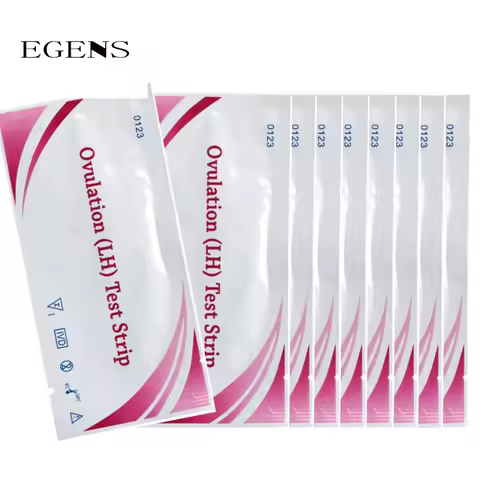 EGENS 50Pcs LH Ovulation Tests Household Strips Urine Test Over 99% Accuracy Test Kit Strips Pregnan