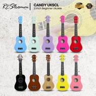 21 Inch Wood Colour Ukulele Soprano Package Combo Set Gitar kecil Set Candy UKSCL