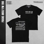 HITAM Hauptmann German Fw 190 Fighter Plane T-Shirt/T-Shirt Black