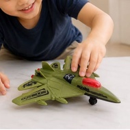 Military Pullback Jet Fighter Plane Toy - Diecast Miniature Water Educational Collection for Boys Fi