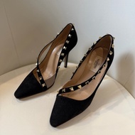 VALENTINO 卯釘黑色高跟鞋🖤