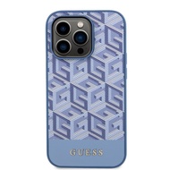 เคสมือถือ GUESS G Cube PU Leather Metal Logo Mag for iPh0ne 15 Pro / 15 Pro Max