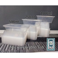 ♞Microwavable Tub 10's 500ml/750ml/1000ml