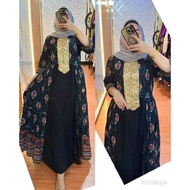 Hindi Ladigan Gamis Rayon Premium LD 110 PB 138 Sleeve 7/8