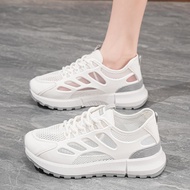 Women Women Shoes Breathable Mesh Shoes Women All-Match White Shoes Thick-Soled Sneakers Casual Dad 