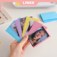 LINXX 50 Pcs  61*91mm Dopamine Color Photocard Sleeves Protector Film Transparent Frosted Packing Ph