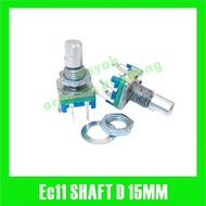 Rotary Encoder EC11 with Push Button Switch 15mm Half EC-11 SHAFT D