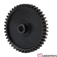 LEMONTREE Spur Gear, Low Noise 44T Motor Pinion Gear, Durable Black Steel RC Car Main Gear for HPI S
