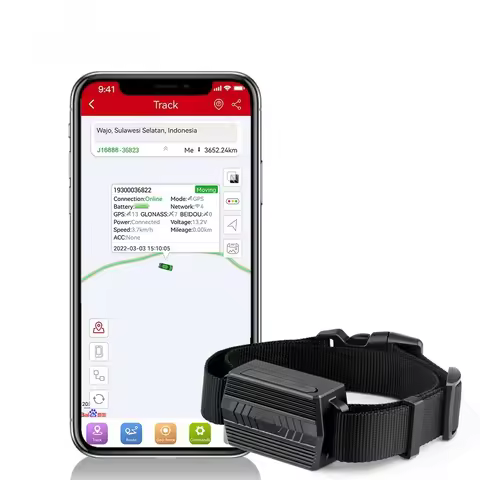 GPS Tracker Dog for Hound Cow Sheep 3000mAh Waterproof Pet Tracker Geo-fence Dog Collar Voice Monito
