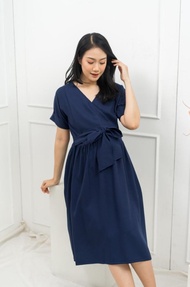 TERBARU MATERNEL DRESS BUSUI IMLEK - KEIKO MIDI NURSING DRESS TERLARIS