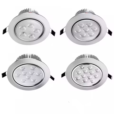 CRI 98 Embedded Dimmable LED Downlights 3W6W10W14W18W24W Anti Glare High-power Ceiling Lamp Spot Lig