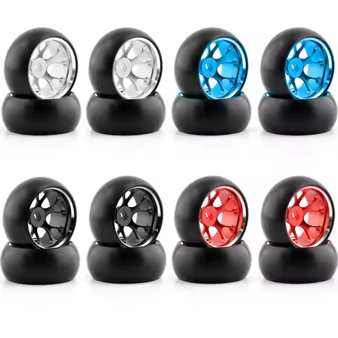 Hard Plastic Drift Tire Tyres Metal Wheel Rim For Wltoys 284131 K969 K989 Kyosho Mini-Z 1/28 RC Car 