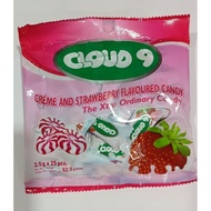 Cloud 9 Candy 2.5g*25pcs Creme and Strawberry Flavoured Candy Gula-gula Strawberi Cloud9