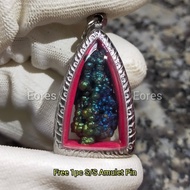 Blue Leklai Pendant 蓝力泥吊坠 Leklai Amulet 马来西亚力泥 100% Natural Leklai