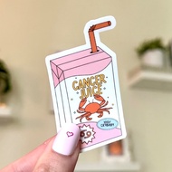 Waterproof Sticker "Cancer juice" - cute Cancer stickers, buy in bulk, cheap price M000323-12