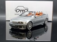 【MASH-2館】現貨特價 OTTO 1/18 BMW E46 M3 敞篷 灰 2004  OT1006