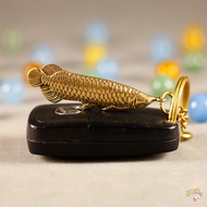 ❤MS Arowana Box Opener Small Keychain Pendant With Ring Fish Shaped Hanging Bag Key Best Small Gifts