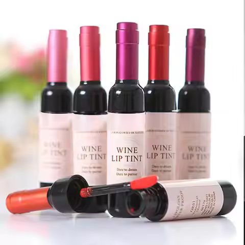 Lipstick Wine Lip Stain Baby Pink Lipgross Matte Liquid Lip Glaze Long Lasting Waterproof Lip Stain 