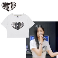 [BABYMONSTER ASA Pick] Woman SU Reflect Crop T shirts White (Korean Idol Pick Wear BABYMONSTER ASA)