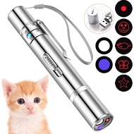 Cat Laser Toy USB Rechargeable Red Dot Laser Light Toy LED Laser Pointer Pen Pet Teaser Laser Toy