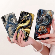 For Samsung Galaxy A90 5G Casing SM-A908B SM-A908N SM-A9080 Luxury Dragon Tiger Wolf Lion Soft Silic