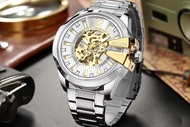 jam tangan pria belleda 9473 Otomatis Sakelton Rantai Stainless Anti Air Watches Original Mewah