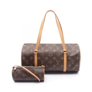 【二手】LOUIS VUITTONPapillon 30 M51385 PVC塗層帆布皮革手提包 Papillon GM 女士二手 B