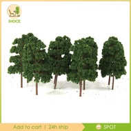 [Ihoce] 10PCS Model Trees Train Railway Wargame Diorama Architecture Layout  Scale