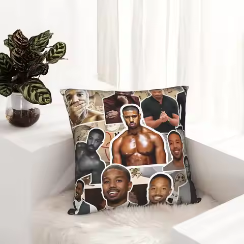 Michael B. Jordan Pillow Cover Comfy Cushion Cover Morden Pillow Case For Sofa Home Decoration