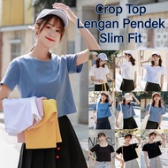 CROP TOP T-SHIRT / CROP TOP / T-SHIRT CROP TOP / CROP TOP / CROP CLOTHES / KOREAN CROP TOP