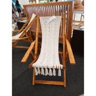 macramé lounge chair/butaka