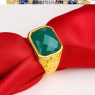 Explosive retro men's gemstone ring 916 916gold jewelry in stock