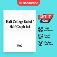 Half College Ruled  Half Graph 4x4 - Paperback - English - 9780359649723