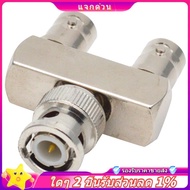 In stock-Pure Copper Connector BNC Three-Way One Male to Two Female Y-Type BNC Male to Female BNC-JK