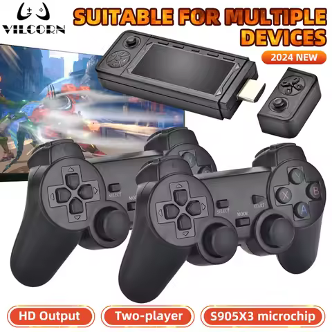 X9PRO TV Video Game Console Retro Game Stick 44+Emulator For PS1 PSP NDS N64 40000 Familes Games wit