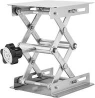 4 inch x 4 inch Lab Scissors Jack, Lift Lab, 100 x 100 mm Stainless Steel Laboratory Support Jack Pl