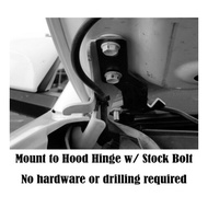 LED Light Pod Metal Hood Mount Bracket Ditch Hood Light Brackets Accessory for 2016-2020