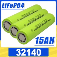 32140 LiFePO4 Battery 3.2V 15Ah DIY 12V 24V 36V High-Power Power Battery Pack 15000mAh