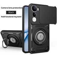 2 in 1 Ring Grip Built-in Car Mount Holder Case For Vivo Y400 Y300 Y31 Pro Y39 Y29 Y19 5G Y29S 4G IQ