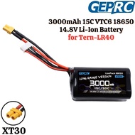 GEPRC VTC6 18650 4S1P 3000mAh 15C 14.8V Li-Ion Battery With XT30 Plug for Tern-LR40 GEP3000/15-4S