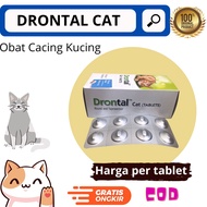 Obat Cacing Kucing DRONTAL CAT 1 TABLET Asli Original EXP 2025